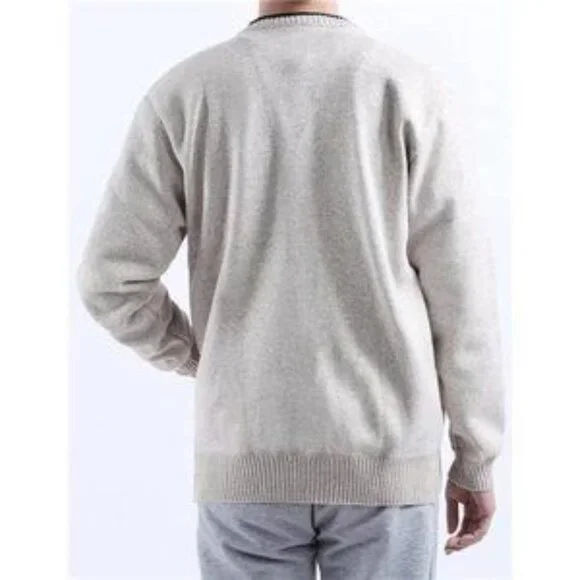 New Men's Cardigans Slim Fit Beige​ - Picture 3 of 8